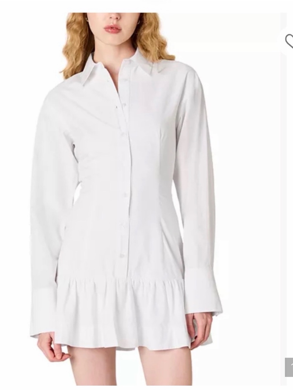 Nia Rayo Dress in White